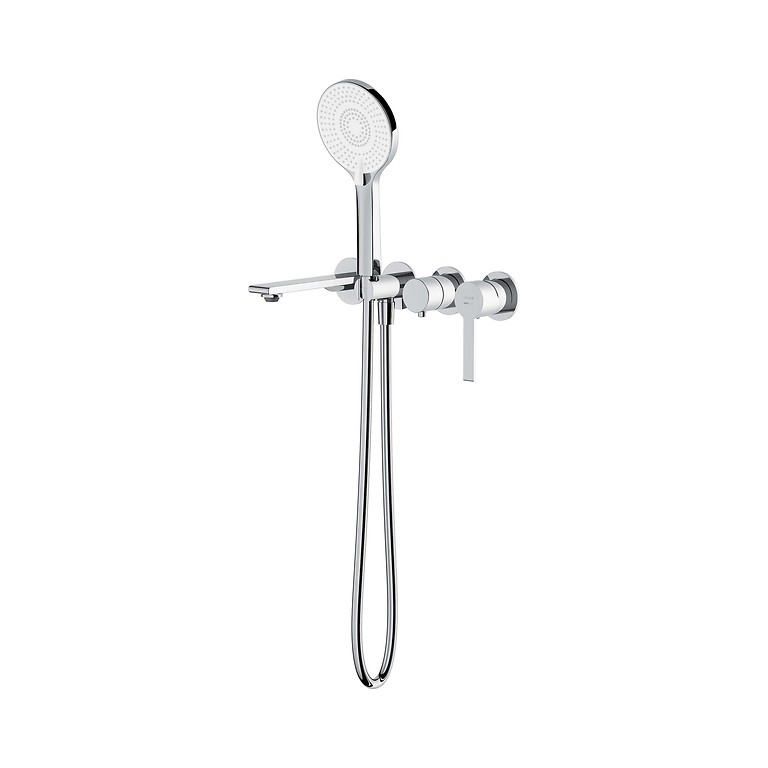 Virgo Set C764: Bath Faucet Concealed with Handshower and Spout Chrome S522-119